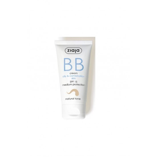 بی بی کرم زیاجا ZIAJA مخصوص پوست های چرب و مختلط SPF15 رنگ بژ طبیعی حجم 50 میل بی بی کرم زیاجا ZIAJA مخصوص پوست های چرب و مختلط SPF15 رنگ بژ طبیعی حجم 50 میل